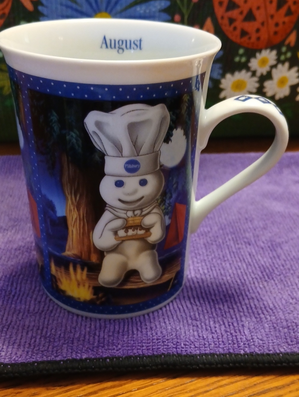 Danbury Mint August Pillsbury Doughboy Ceramic Mug